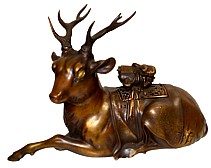 бронзовая антикварная курильница Священный Олень, 1880-е гг.,, Япония Япония