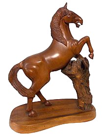 кабинетная скульптура Играющий Конь, Япония, 1920-е гг.