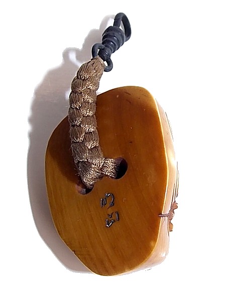 японская нэцкэ из слоновой кости МАСКА, 1850-е гг.